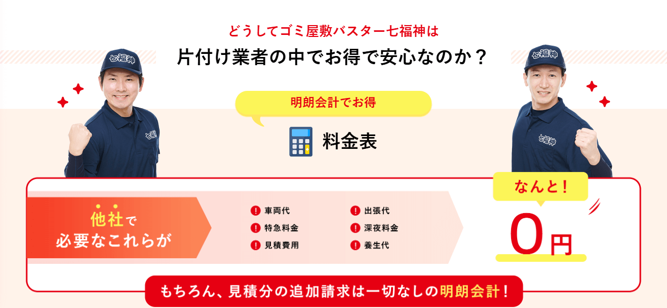 ゴミ屋敷バスター七福神の画像