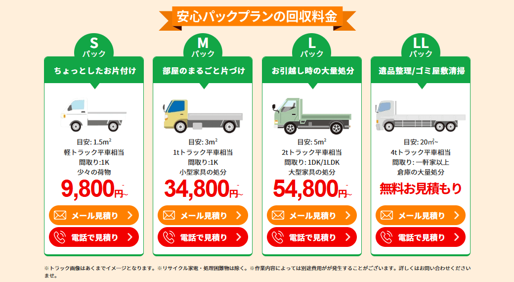 粗大ごみ回収サービスの画像